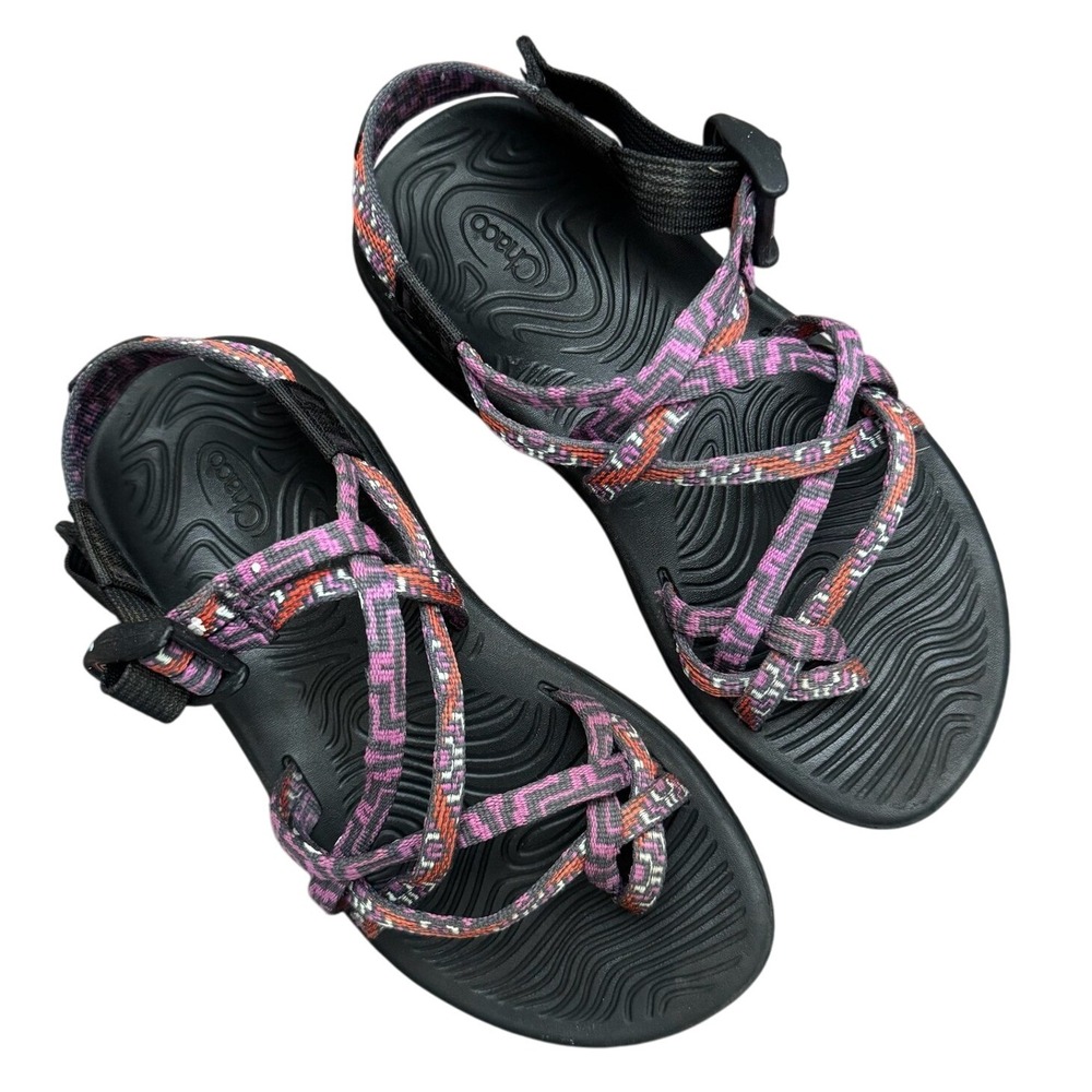 Chaco Z/Volv X2 Multicolor Webbed Outdoor Hiking Sandals‎ Women's Size 6